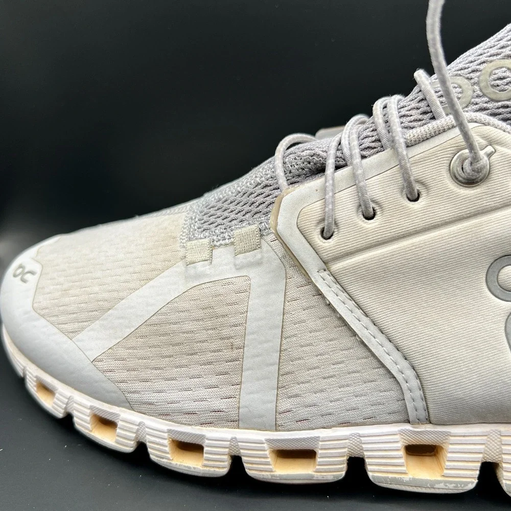 On Cloud 19-99194 Womens 11 Running Shoes Glacier White‎ Mesh Athletic Sneaker